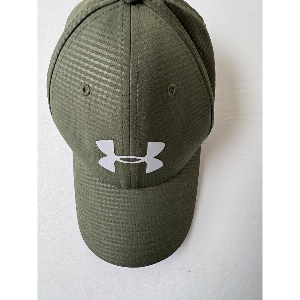 Under Armour Men's Green Fitted Baseball Cap Hat M/L Solid Lightweight Sports